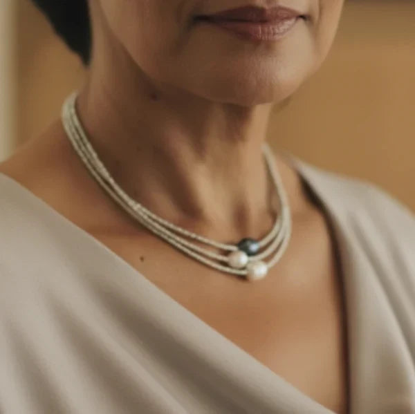 Dabīgā pērļu kaklarota