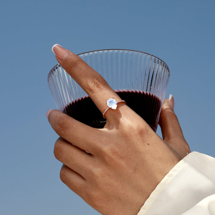 Anel Bianca ar Mēness Akmeni