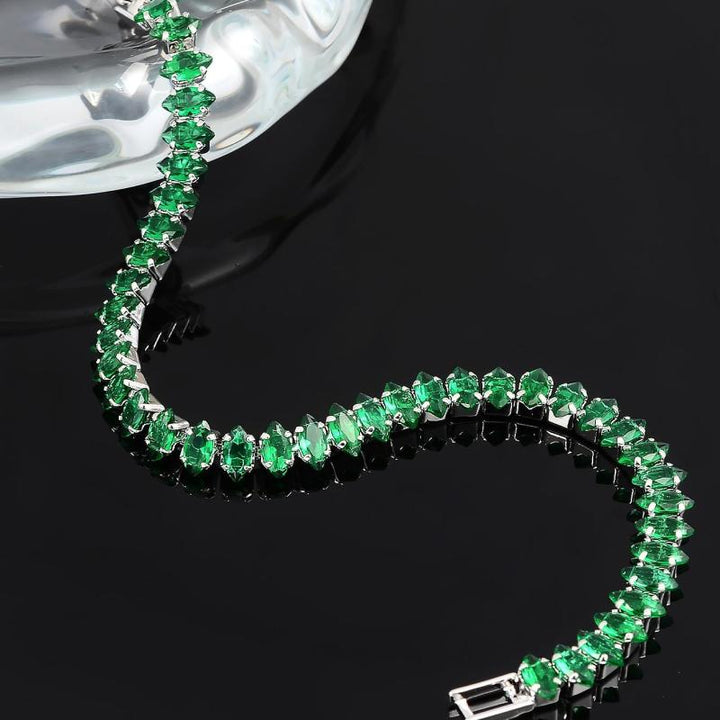 Smaragdu Akmens Rokassprādze