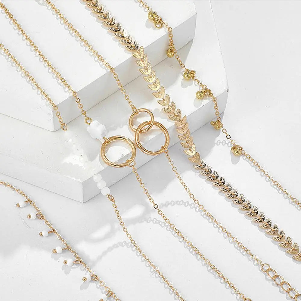 Boho stila zelta aproču komplekts