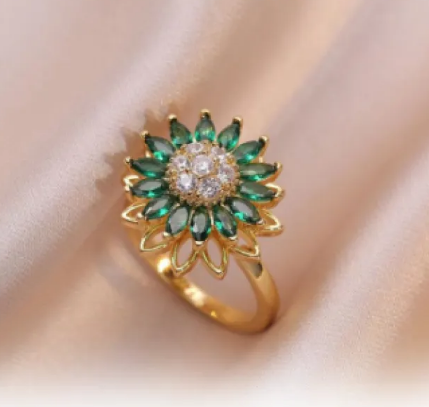 Griežams gredzens ar saulespuķi