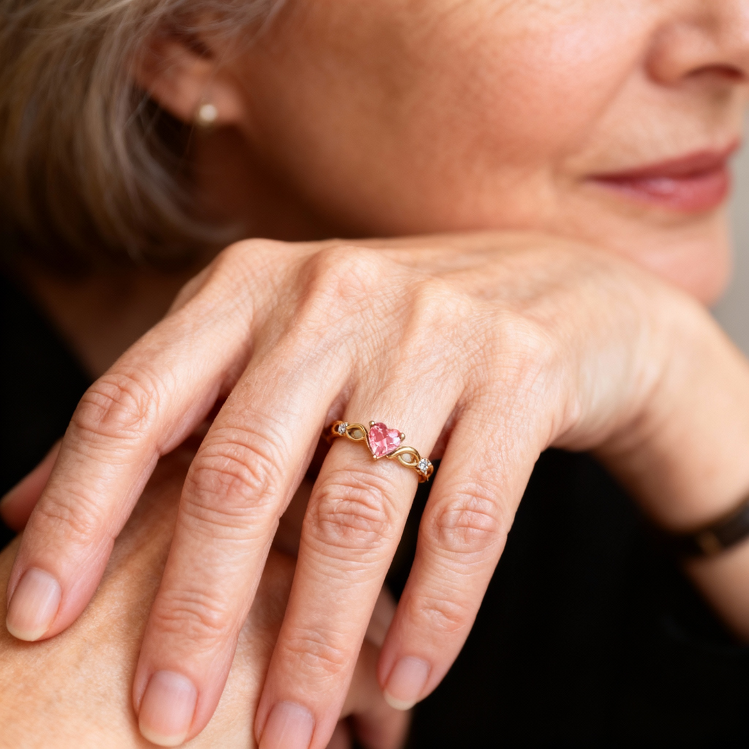 Gredzens ar Zirkonija Sirdi