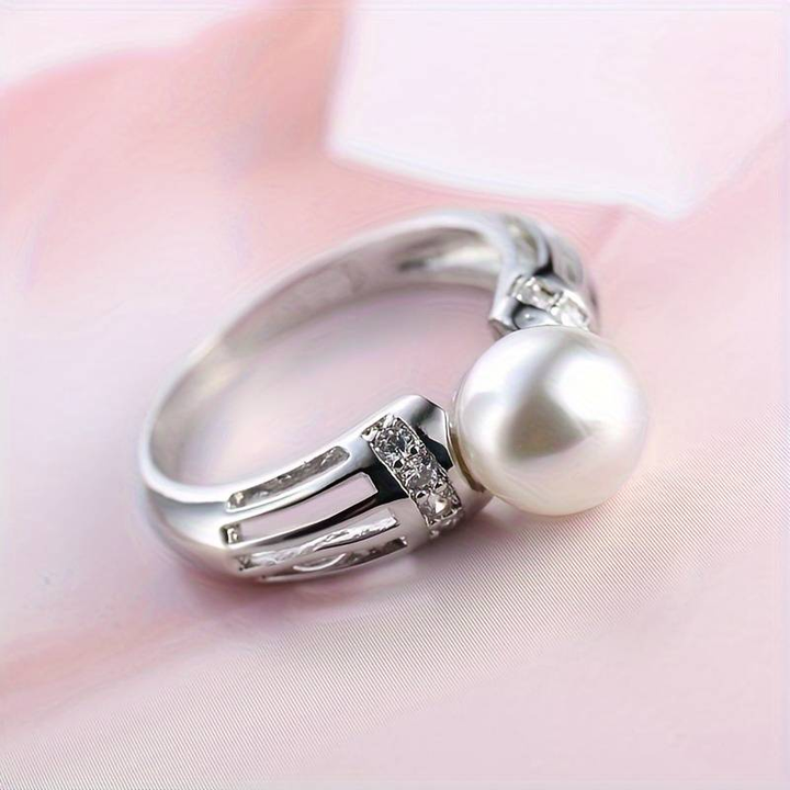 Anel Vintage ar Sudraba Pērli