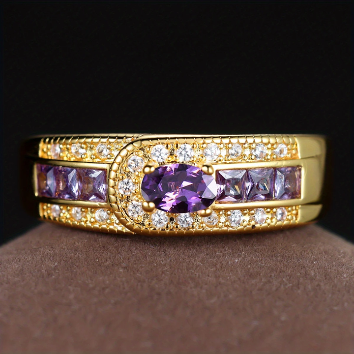 Vintage Gredzens ar Violeta Cirkoniju